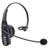 Conambo Trucker Bluetooth Headset 5.0 with Microphone Noise Cancelling Wireless Phone Headset 22Hrs Talktime Mute Button for Cell Phones Laptop Office Home Online Class PC Call Center Skype