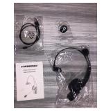 Conambo Trucker Bluetooth Headset 5.0 with Microphone Noise Cancelling Wireless Phone Headset 22Hrs Talktime Mute Button for Cell Phones Laptop Office Home Online Class PC Call Center Skype