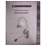 Conambo Trucker Bluetooth Headset 5.0 with Microphone Noise Cancelling Wireless Phone Headset 22Hrs Talktime Mute Button for Cell Phones Laptop Office Home Online Class PC Call Center Skype