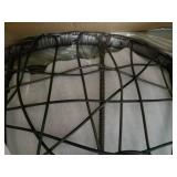 Kylie Wicker Hanging Basket Cushioned Chair by Christopher Knight Home