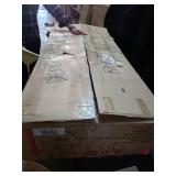 Theo Outdoor Acacia Wood 5 Seater Sectional Sofa Set with Water Resistant Cushions by Christopher Knight Home- Retail:$1786.39