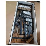 Theo Outdoor Acacia Wood 5 Seater Sectional Sofa Set with Water Resistant Cushions by Christopher Knight Home- Retail:$1786.39