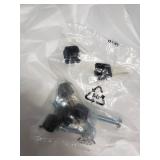 Cost way Tempered Glass Side Table, Black