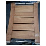 Teak Shower Bench with Shelf- Retail:$239.99