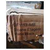 Crosley Furniture Sloane Etagere Matte Black 78x69"