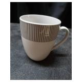 Dinnerset Round Rim 16Pcs - Grey Line