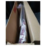 Linon Monte Carlo Stationary Bar Stool, Dark Red Vinyl- Retail:$109.99