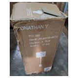 Hollis 34" Metal LED Table Lamp, Brass with Crystal Base (Set of 2) by JONATHAN Y