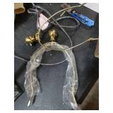 Hollis 34" Metal LED Table Lamp, Brass with Crystal Base (Set of 2) by JONATHAN Y