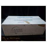 Justice Design Clouds Monolith Dark Bronze 20-inch LED Wall Sconce, Clouds Shade- Retail:$338.00