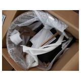 Gessford Mid-Century Boho Faux Leather Accent Chair by Christopher Knight Home- Retail:$162.71