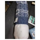 Neck Pillow With Draw Strings, Blue Knots