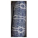 Neck Pillow With Draw Strings, Blue Knots