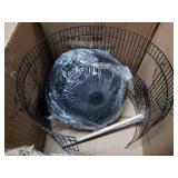 YML A1564BLK Bar Spacing Round Bird Cage with Removable Plastic Tray, Small - Black- Retail:$81.99