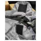 Single Person Sleeping Bag With Pillow And Carry Case, Gray