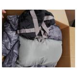 Single Person Sleeping Bag With Pillow And Carry Case, Gray