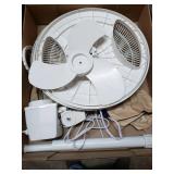 Lasko 16" 3-Speed Adjustable Tilting Oscillating Standing Pedestal Fan, White