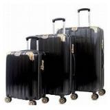 AGT Melrose S 3-Piece Anti-theft TSA Spinner Luggage Set - Retail:$274.49