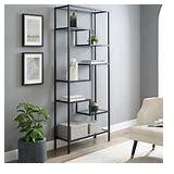 Crosley Furniture Sloane Etagere Matte Black 78x69"
