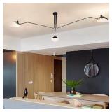 Wall Mounted Modern Black 3 Light Fixture