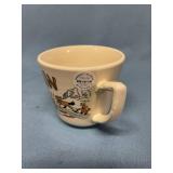 Vintage 1950s Hillbilly coffee mug hand crafted in Japan
