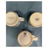 Three message mugs