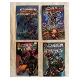 Cyber Force 9 (1984) and 11, 12, and 13 (1995)