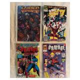 Cyber Force 14 (1995), Daredevil 309 (1992), Damage Control 1 (1989), and Damage Control 1 (1991)