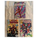 Deadman 1 (1986), Defenders of Dynatron City 1 (1992), and Defenders of the Earth 1 (1987)