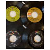 45 rpm records featuring BJ Thomas, Lovin Spoonful, Petula Clark, Joe Cocker and more