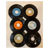 45 rpm records featuring Elvis, Mothers Finest, Lindsey Buckingham, Turtles and more