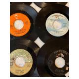45 rpm records featuring Elvis, Mothers Finest, Lindsey Buckingham, Turtles and more