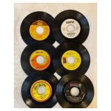 45 rpm records featuring Beatles, Stevie Wonder, Grass Roots, Bobby Boris Pickett and more