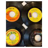 45 rpm records featuring Beatles, Stevie Wonder, Grass Roots, Bobby Boris Pickett and more