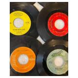 45 rpm records featuring CCR, Tommy James, Lulu, Paul Revere and more