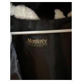 Stylish Monterey Fashions Coat with matching hat sz L