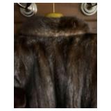 Breathtaking luxurious full length dark brown fur coat by Alaskan Couture sz M or L - small tear on inside lining by arm
