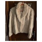 Beautiful real rabbit fur coat sz M