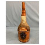 Leather and hide whiskey decanter