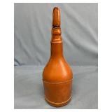 Leather and hide whiskey decanter