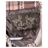 Charming Deb zip-up wool and polyester coat - sz XL