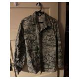 Air Force camouflage shirt - like new - sz 38