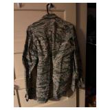 Air Force camouflage shirt - like new - sz 38