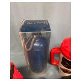 Two drink containers and two insulated lunch packs