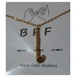 BFF Morse Code Necklace