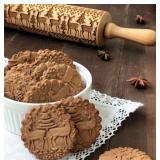 Holiday Imprint Rolling Pin