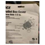 Box of 20 Ace All-Weather Outlet Box Covers Three Hole 1/2”