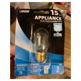 New Box of 12 15w Appliance Light Bulbs. 120 volt T7 Clear Intermediate Base