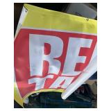 Large Red Tag Sale Banner