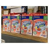 5 cases Of 4 boxs of sugar  Wyler’s Light Strawberry Lemonade Drink Mix. Kids like them